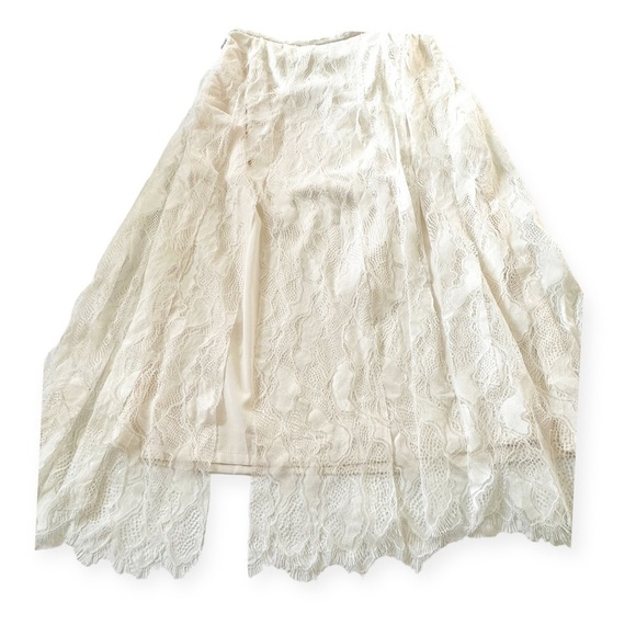 Divine Heritage Split Lace Midi Skirt, White, Size Small, Never worn - Picture 4 of 10